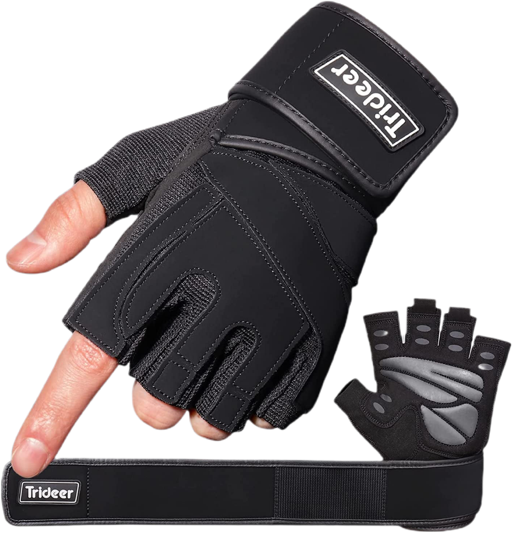 Guantes de Gimnasio con Soporte de Muñeca - Antideslizantes